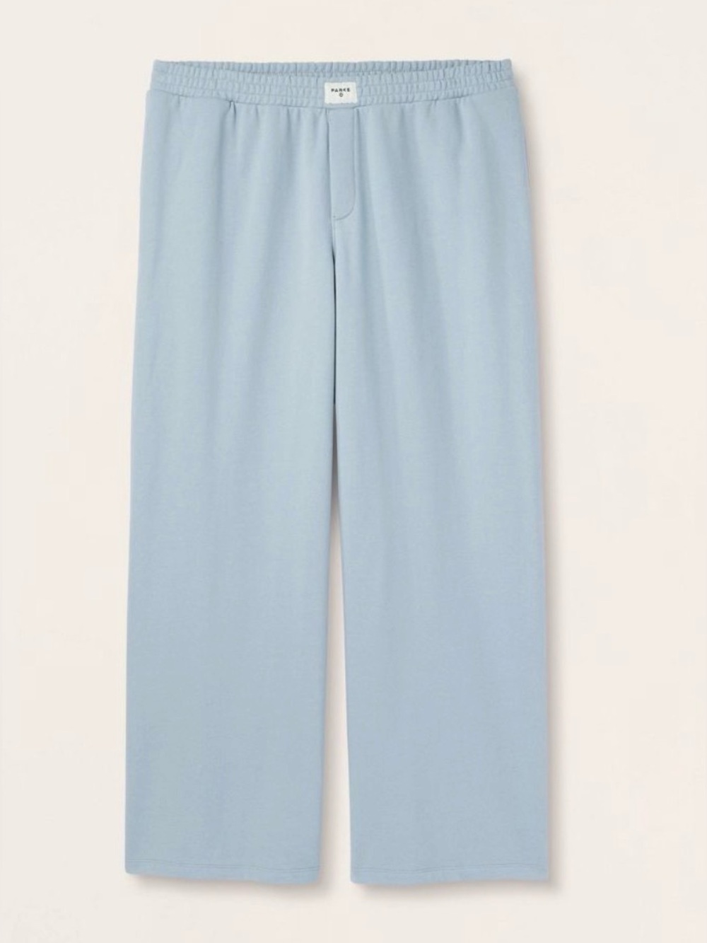 Parke High Rise Boxer Light Blue Wide Leg Lounge Pants